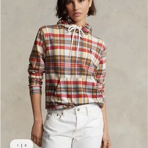 COPY - NWT Polo by Ralph Lauren Womens plaid Fleece Pullovers hoodie.$148